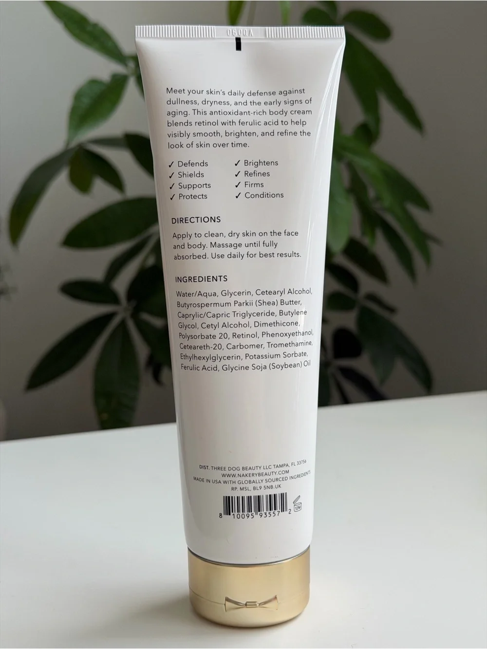 Nakery Beauty SkinReserve Retinol + Ferulic Face & Body Crème 8.4 oz / 250 mL